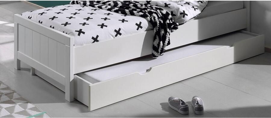 Vipack Bedlade Erik met verzonken grepen gelakt oppervlak gemakkelijk te bedienen door de wieltjes - Foto 5