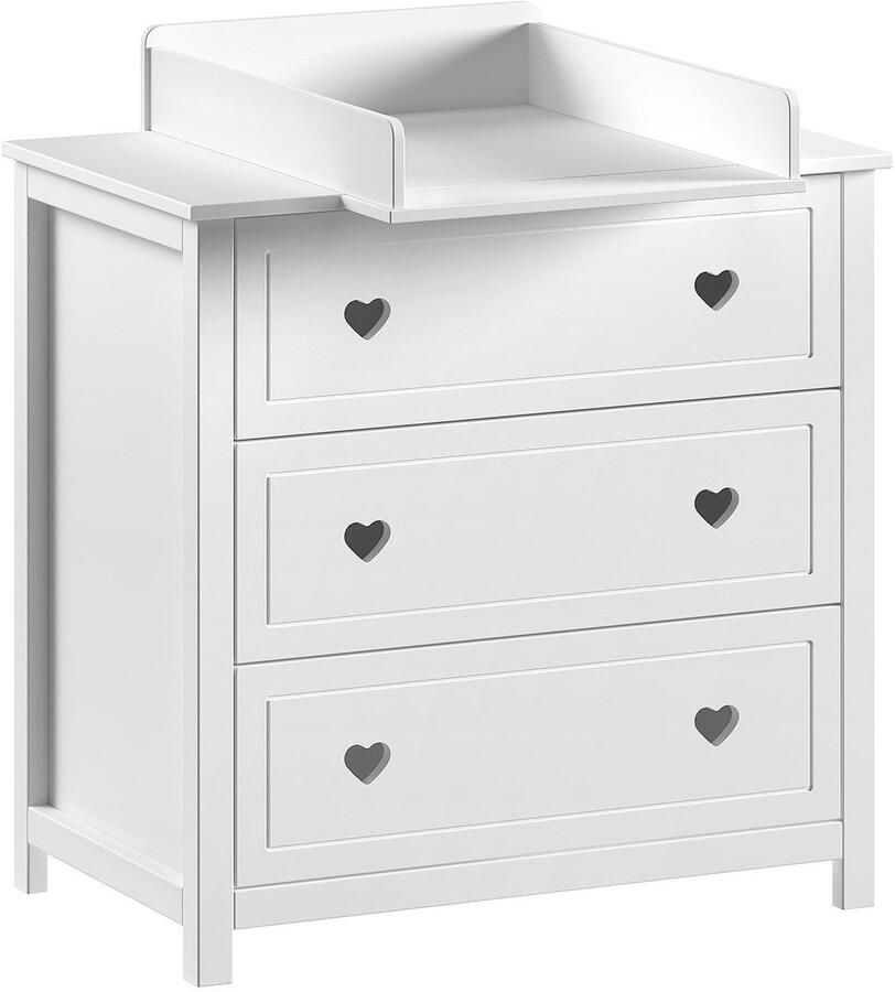 Vipack Complete babykamerset Amori set 4-delig met nostalgische hartlook TOP compleet aanbod (4-delig)