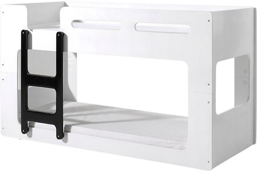 Vipack Hoogslaper Luca slaapoppervlak boven 90 200 moderne tijdloze look incl. bodemplaten voor de matrassen met afstand voor ventilatie - Foto 3