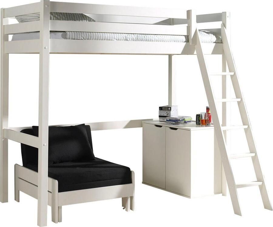 Vipack Hoogslaper met 90x 200 cm ligoppervlak uittrekbare slaapfauteuil - Foto 3