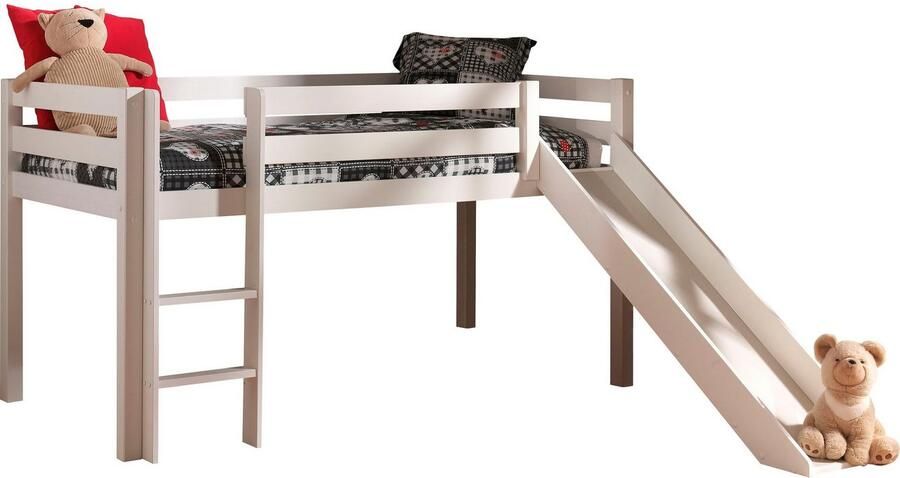 Vipack Hoogslaper Pino incl. lattenbodem ladder glijbaan en valbeveiliging - Foto 3