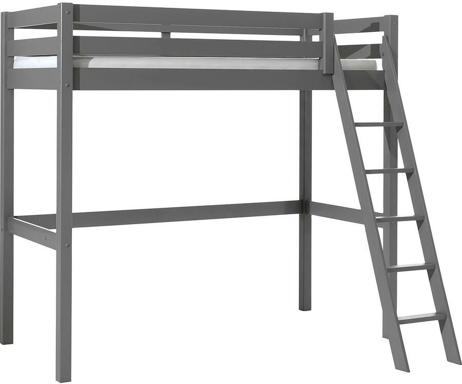 Vipack Hoogslaper Pino incl. lattenbodem valbeveiliging en schuine ladder - Foto 3