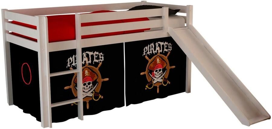 Vipack Hoogslaper Pino massief dennenhout gemaakt in Europa incl. lattenbodem en ladder - Foto 2