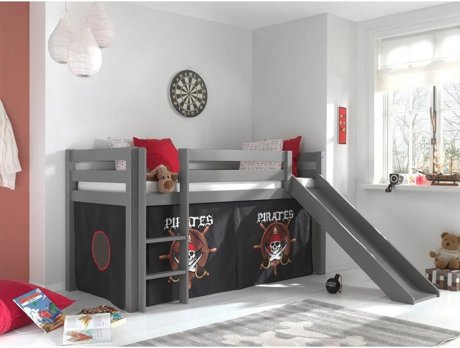 Vipack Hoogslaper Pino speelbed massief dennenhout stevig gebouwd 3 corpuskleuren om uit te kiezen - Foto 5