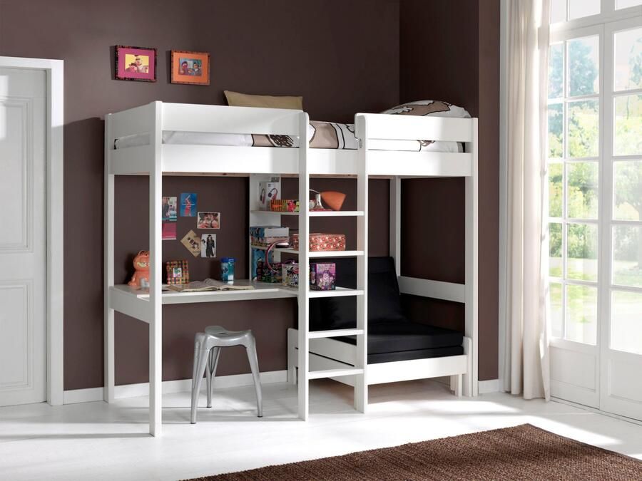 Vipack Hoogslaper Pino massief dennenhout veel functionaliteit op kleine ruimte Made in Europe - Foto 4