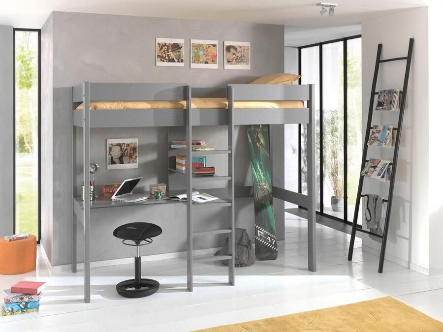 Vipack hoogslaper Lena met bureau 2 legplanken - Foto 3