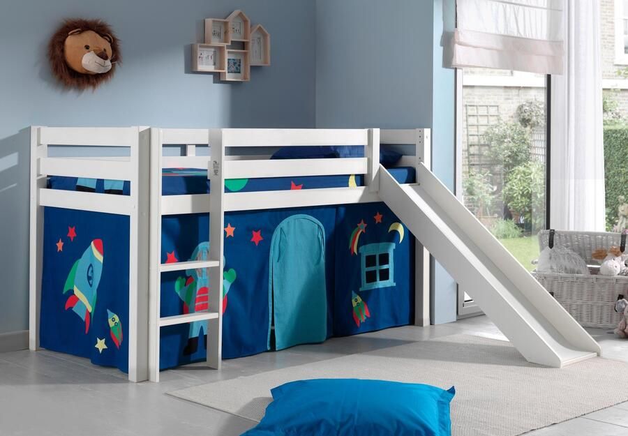 Vipack Hoogslaper Pino speelbed massief dennenhout stevig gebouwd 3 corpuskleuren om uit te kiezen - Foto 4