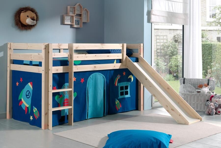 Vipack Hoogslaper Pino speelbed massief dennenhout stevig gebouwd 3 corpuskleuren om uit te kiezen - Foto 4