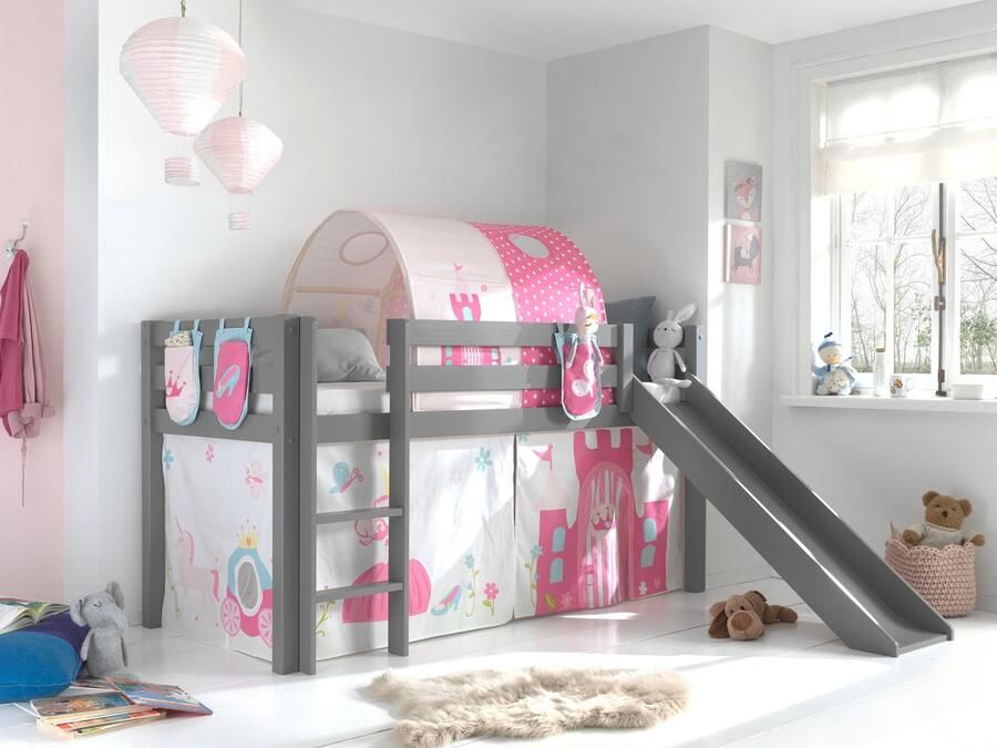 Vipack Hoogslaper Pino speelbed massief dennenhout stevig gebouwd 3 corpuskleuren om uit te kiezen - Foto 3