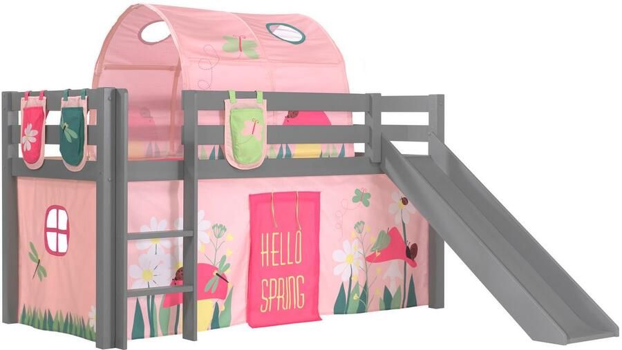 Vipack Hoogslaper Pino speelbed massief dennenhout stevig gebouwd 3 corpuskleuren om uit te kiezen - Foto 2