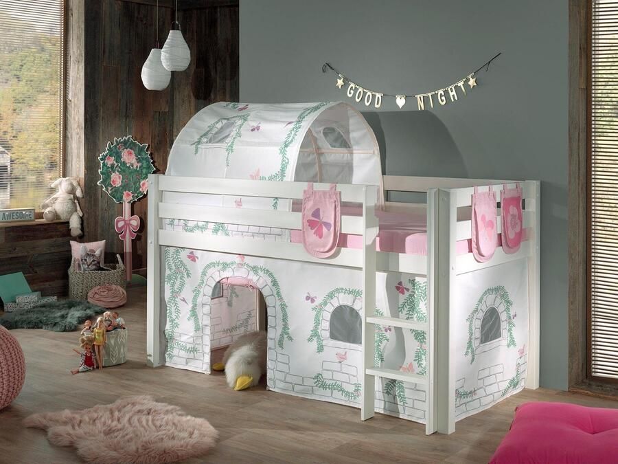 Vipack Hoogslaper Pino speelbed massief dennenhout stevig gebouwd 3 corpuskleuren om uit te kiezen - Foto 2