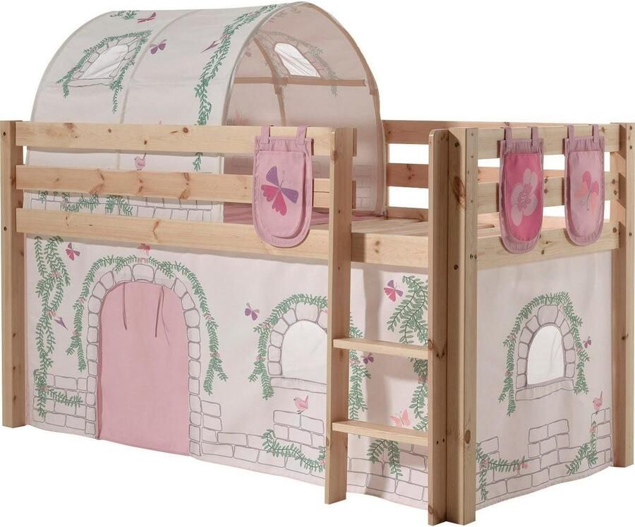 Vipack Hoogslaper Pino speelbed massief dennenhout stevig gebouwd 3 corpuskleuren om uit te kiezen - Foto 2