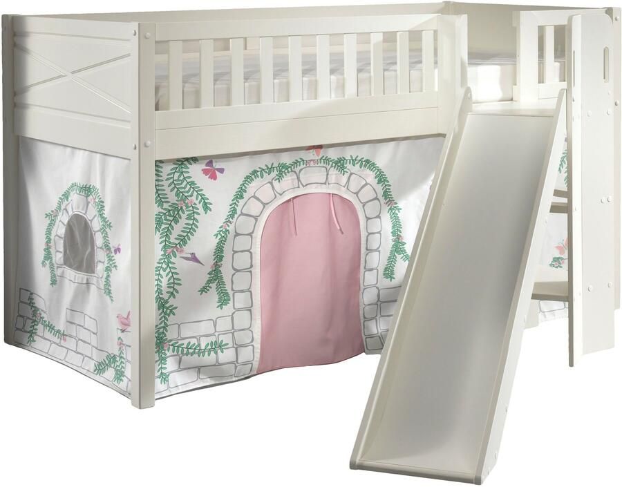 Vipack Hoogslaper Scott m. glijbaan ladder toren ligoppervlak 90 x 200 cm doek tunnel 4 designs - Foto 3