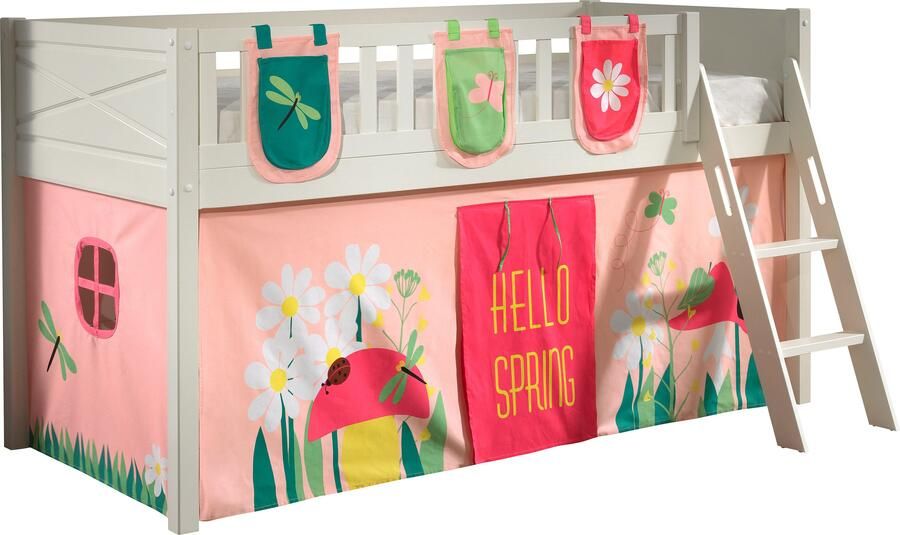 Vipack Hoogslaper Scott met schuine ladder ligoppervlak 90 x 200 cm doek pockets 4 designs - Foto 2