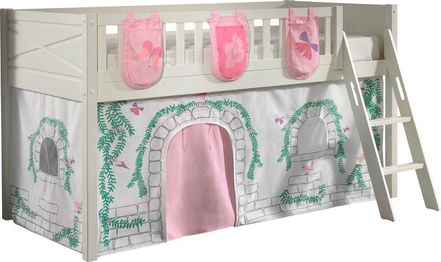 Vipack Hoogslaper Scott met schuine ladder ligoppervlak 90 x 200 cm doek pockets 4 designs - Foto 3