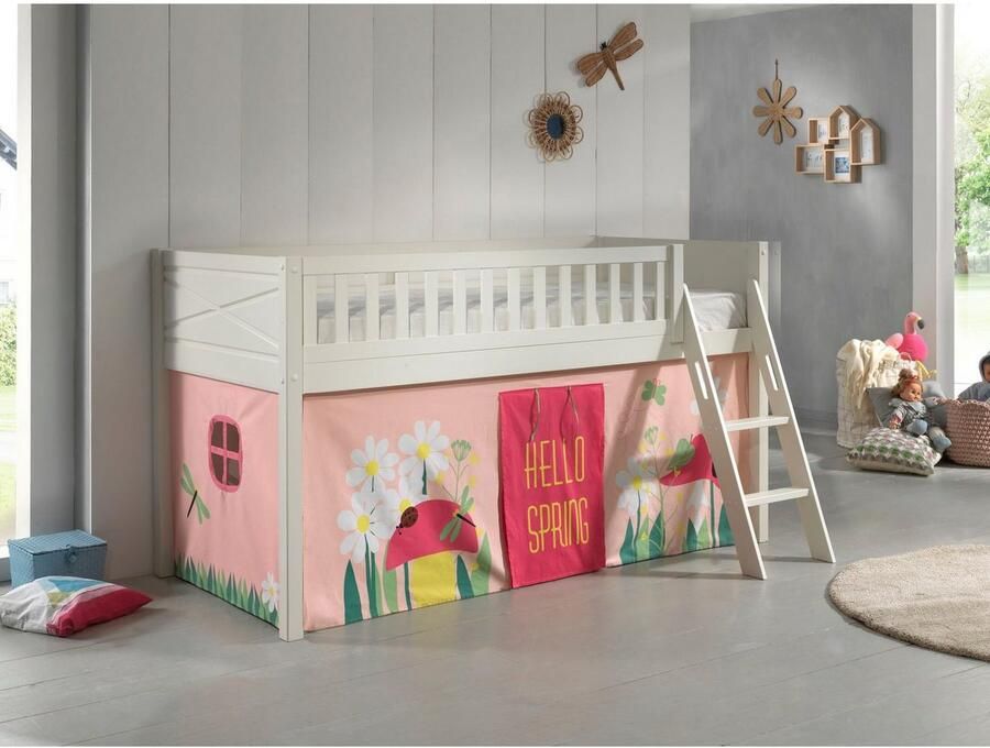 Vipack Hoogslaper Scott met schuine ladder ligoppervlak 90 x 200 cm doek tunnel 4 designs - Foto 2