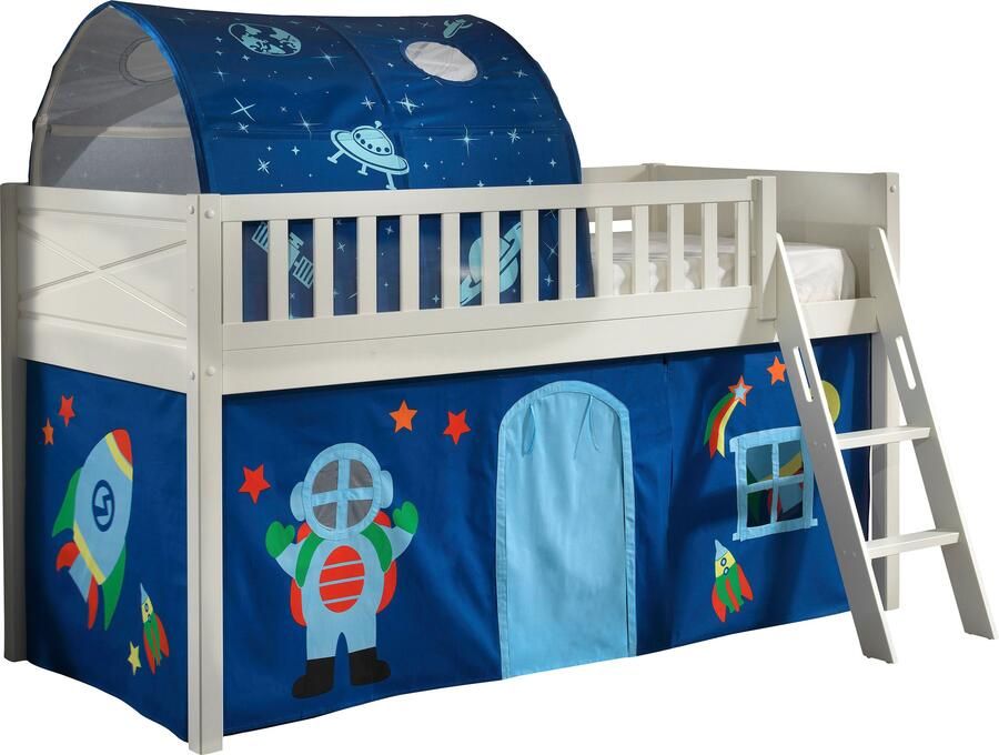 Vipack Hoogslaper Scott met schuine ladder ligoppervlak 90 x 200 cm doek tunnel 4 designs - Foto 2