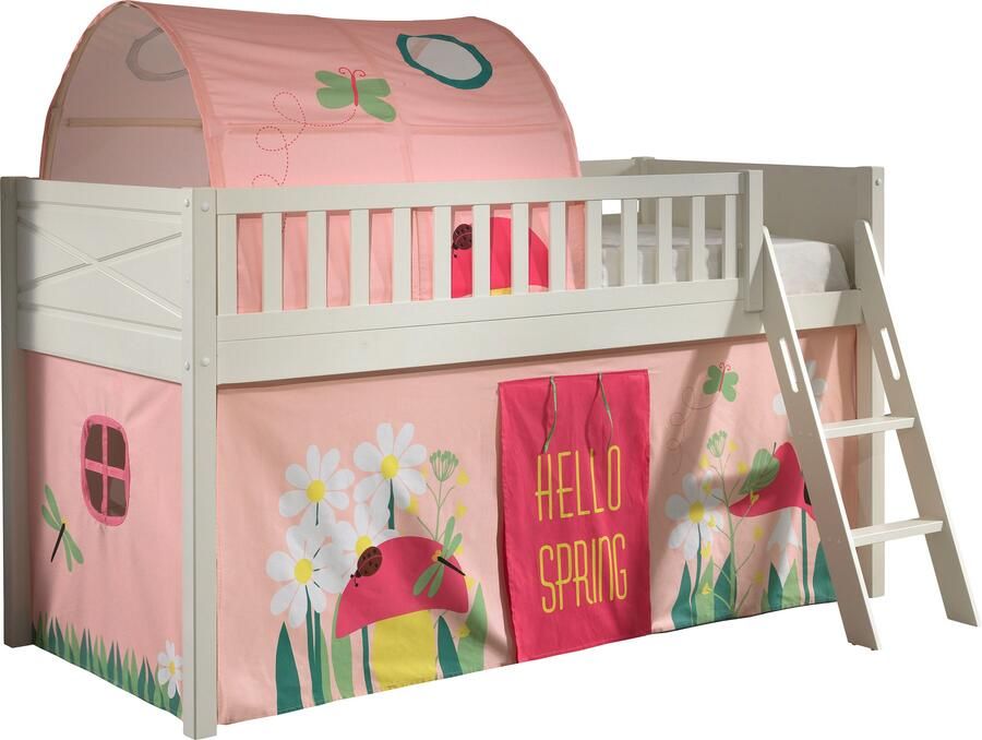 Vipack Hoogslaper Scott met schuine ladder ligoppervlak 90 x 200 cm doek tunnel 4 designs - Foto 2