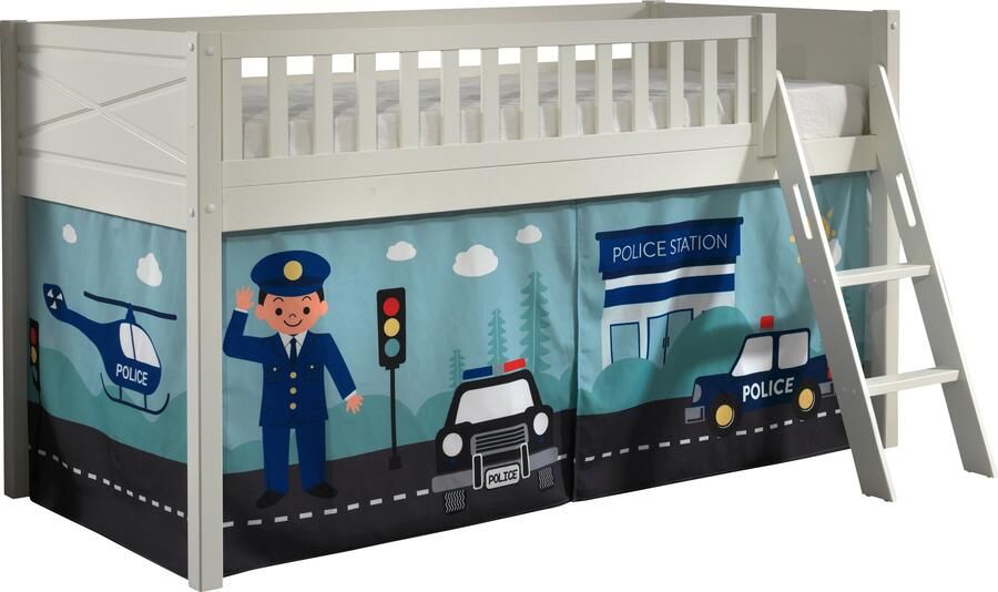 Vipack Hoogslaper Scott met schuine ladder ligoppervlak 90 x 200 cm doek tunnel 7 designs - Foto 3