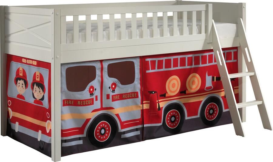 Vipack Hoogslaper Scott met schuine ladder ligoppervlak 90 x 200 cm doek tunnel 7 designs - Foto 4