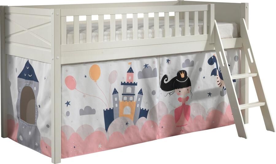 Vipack Hoogslaper Scott met schuine ladder ligoppervlak 90 x 200 cm doek tunnel 7 designs - Foto 4