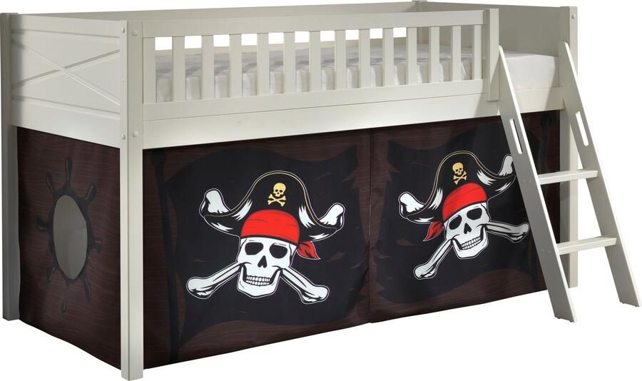 Vipack Hoogslaper Scott met schuine ladder ligoppervlak 90 x 200 cm doek tunnel 7 designs - Foto 3