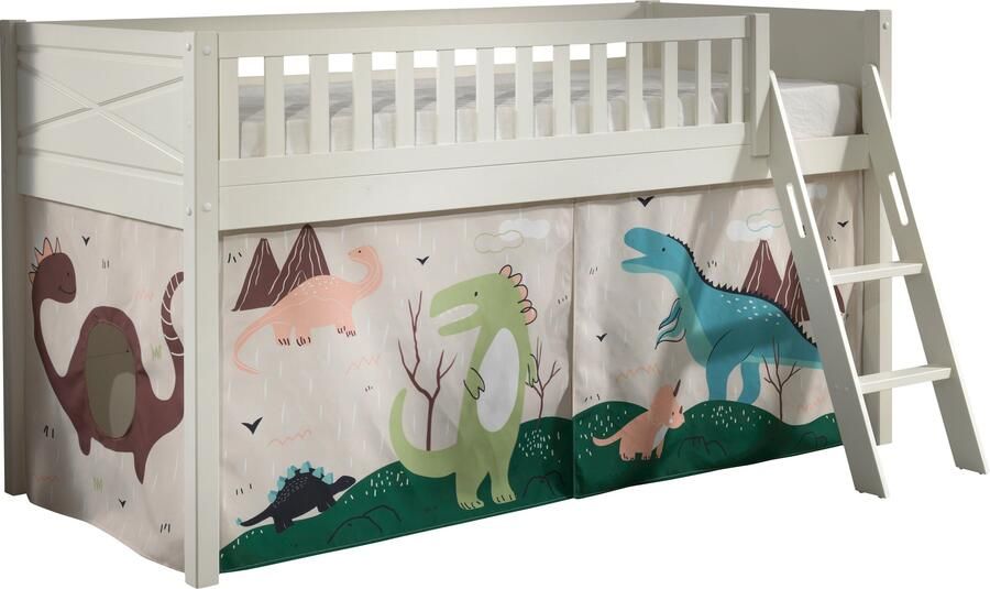 Vipack Hoogslaper Scott met schuine ladder ligoppervlak 90 x 200 cm doek tunnel 7 designs - Foto 4