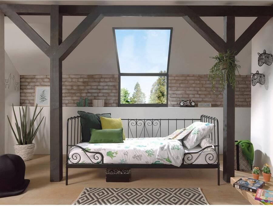 Vipack Kinderbed Alice metalen bedframe poedercoating in nostalgisch design - Foto 3