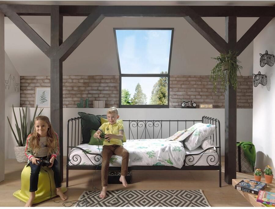 Vipack Kinderbed Alice metalen bedframe poedercoating in nostalgisch design - Foto 2
