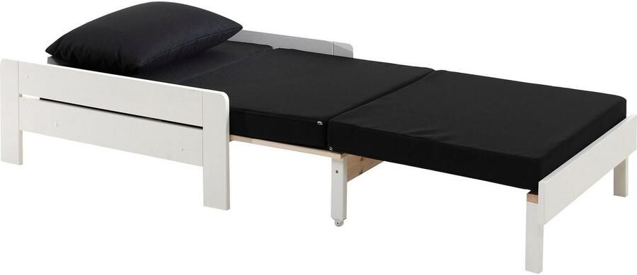 Vipack Kinderbed Pino fauteuil met uitschuiffunctie en kussen universeel inzetbaar en uittrekbaar tot logeerbed - Foto 3