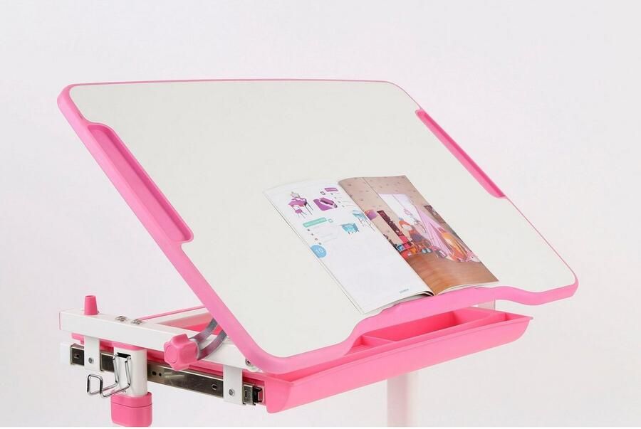 Vipack Kinderbureau Comfortline met hoogteverstelling incl. tas- en bekerhouder incl. stoel en verstelbaar schrijfoppervlak praktische functies (set) - Foto 9