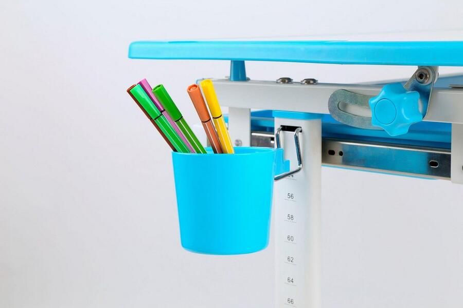 Vipack Kinderbureau Comfortline met hoogteverstelling incl. tas- en bekerhouder incl. stoel en verstelbaar schrijfoppervlak praktische functies (set) - Foto 16