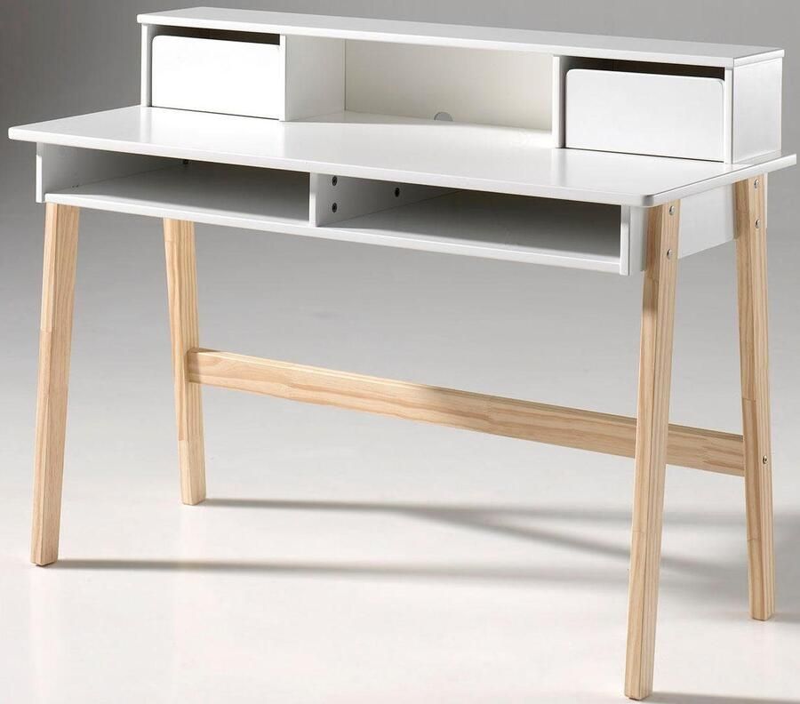 Vipack kinderbureau Kiddy met opzet wit 120x55x90 cm Leen Bakker - Foto 4