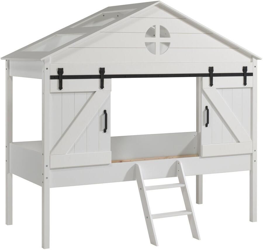 Vipack halfhoogslaper Bernie wit 218 3x101x201 8 cm Leen Bakker - Foto 2