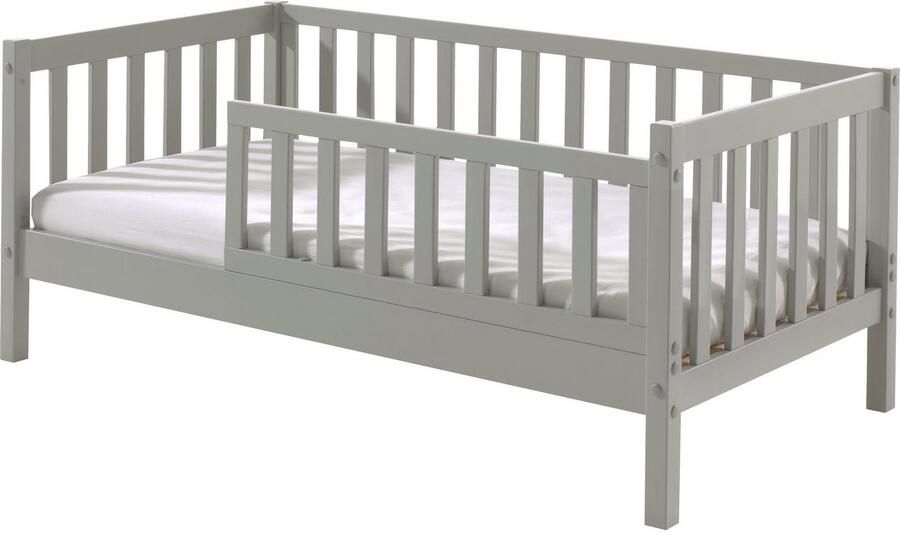 Vipack EMOB Peuterbed Petronille 70 x 140cm dennenhout grijs Babykamer Grijs Hout Babykamer Eenpersoons Normaal bed Op voorraad - Foto 4