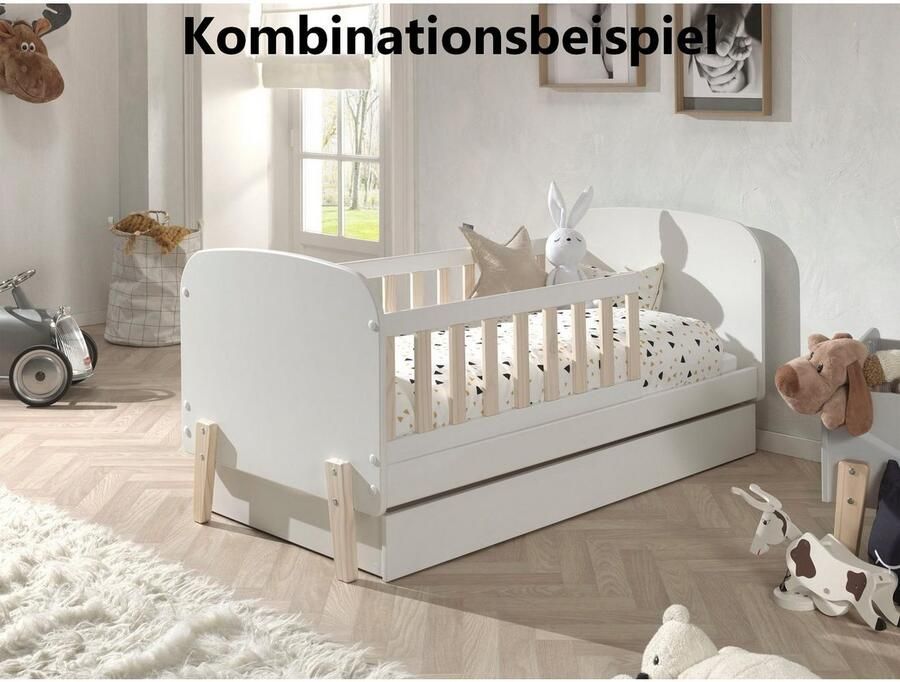 Vipack EMOB Bedlade voor peuterbed Kiddy wit Bedlades Wit Hout; MDF Bedlades Op voorraad