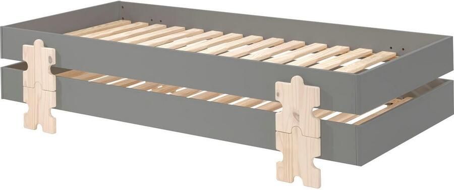 Vipack Kinderledikant Modulo stapelbaar eenpersoonsbed incl. lattenbodem 2 kleuren Ligoppervlak 90 200 cm afzonderlijk of als 2-delige set verkrijgbaar - Foto 6