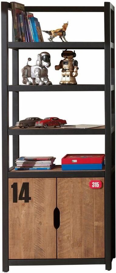 Vipack Kinderrek Alex Staand rek van gedeeltelijk massief grenen en mdf - Foto 5