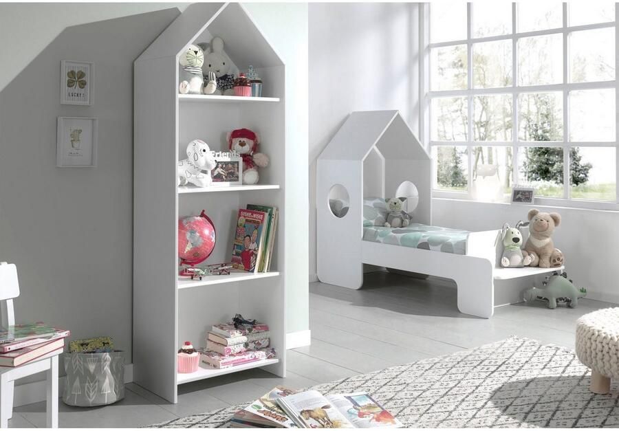 Vipack EMOB Boekenkast Casami huis wit Kinderkasten Wit MDF Kinderkasten Op voorraad - Foto 7