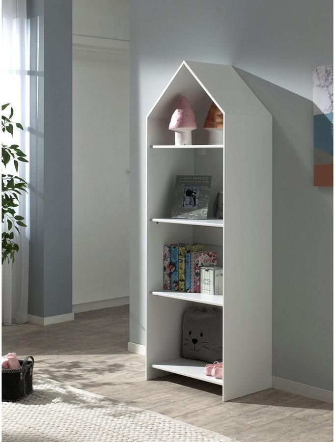 Vipack EMOB Boekenkast Casami huis wit Kinderkasten Wit MDF Kinderkasten Op voorraad - Foto 3
