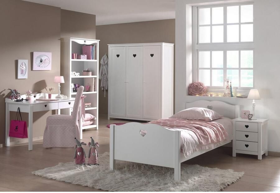 Vipack Baby Nora draaideurkast Amori 159 x 190 x 57 cm wit kinderkast - Foto 4