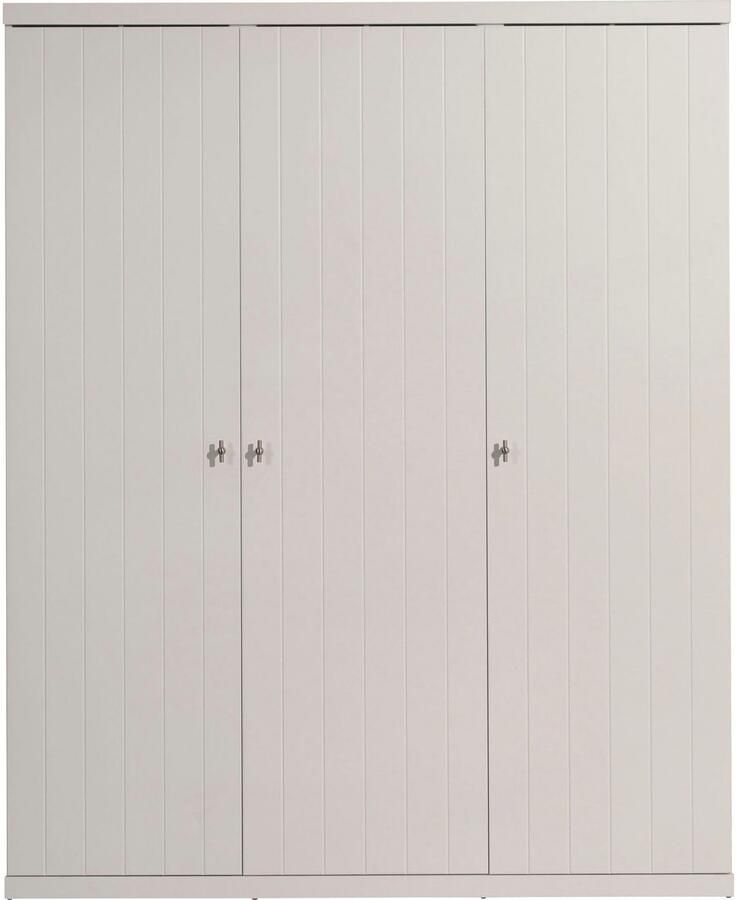 Vipack Kledingkast met 3 deuren biedt veel bergruimte uitvoering wit gelakt - Foto 6