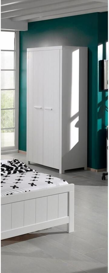 Vipack Kledingkast Ruime 2-deurs kledingkast in landhuis-look 2 vakken - Foto 13