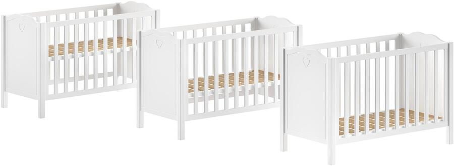 Vipack Ledikantje Amori 60 120 met verstelbare lattenbodem zeer stevig gebouwd - Foto 3