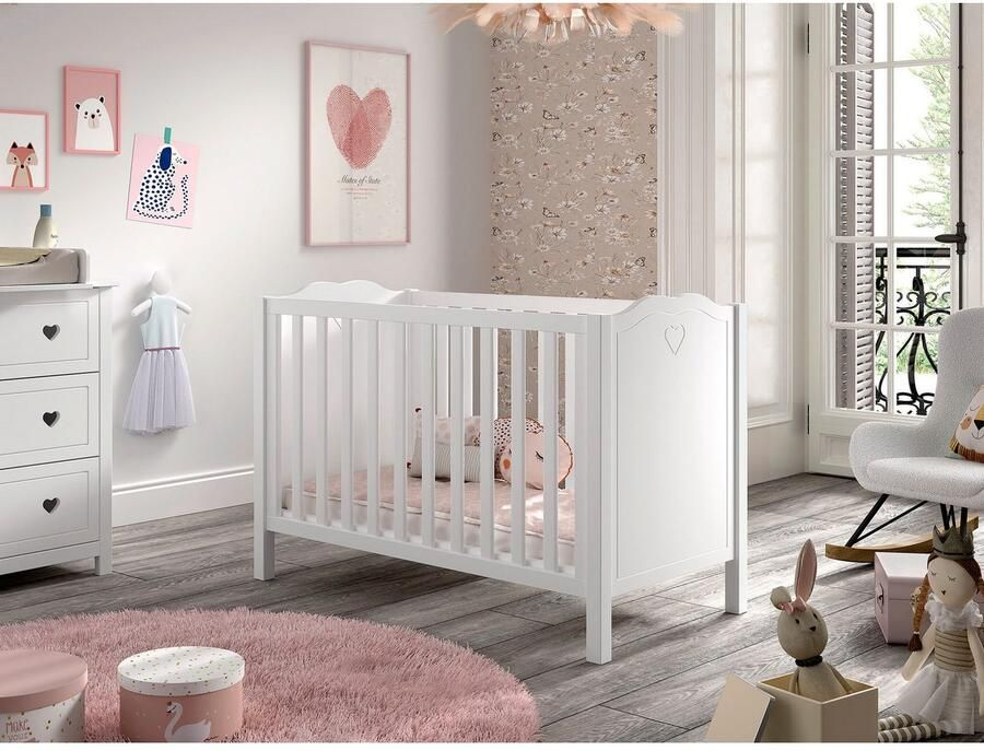 Vipack Ledikantje Amori 60 120 met verstelbare lattenbodem zeer stevig gebouwd - Foto 2