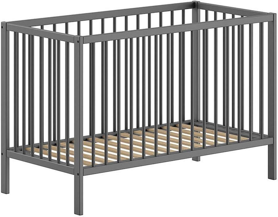 Vipack Ledikantje Dino 60 120 cm met 3-voudig verstelbare lattenbodem stevige constructie