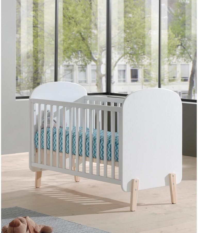 Vipack Ledikantje met ligoppervlak 60 x 120 cm wit gelakt