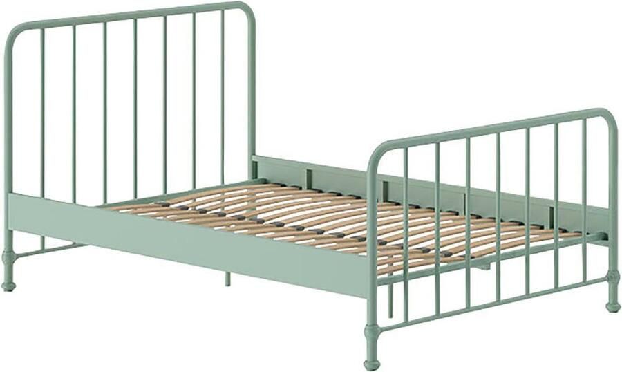 Vipack EMOB Twijfelaar Bronxx metaal 140x200 mat olijfgroen Metalen tweepersoonsbedden Groen Metaal Metalen tweepersoonsbedden Tweepersoons Normaal bed Op voorraad - Foto 5