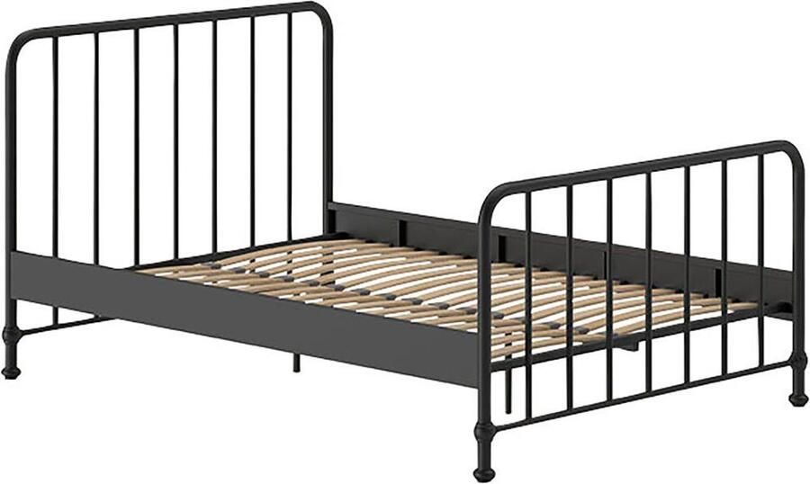 Vipack EMOB Twijfelaar Bronxx metaal 140x200 mat zwart Metalen tweepersoonsbedden Zwart Metaal Metalen tweepersoonsbedden Tweepersoons Normaal bed Op voorraad - Foto 6