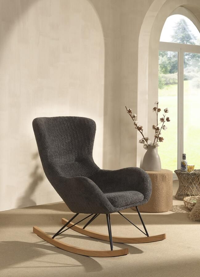 Vipack Schommelstoel Rocky super comfortabele schommelstoel ronde tijdloze vormgeving - Foto 3